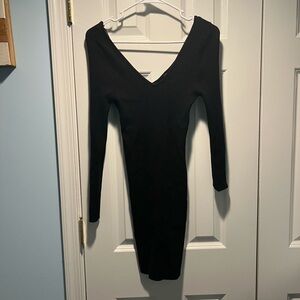 Kendall & Kylie Black Long Sleeve Dress